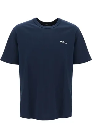 A.P.C. Heren, Tops, Blauw, Maat: XL Katoen