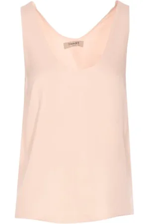 Twin-Set Dames, Tops, Roze, Maat: L Satijn