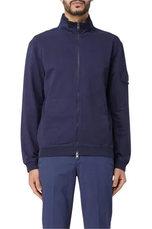 Woolrich Heren, Sweatshirts & Hoodies, Blauw, Maat: 2XL Katoen