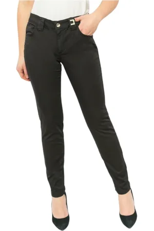 Liu Jo Dames, Jeans, Zwart, Maat: 2XS Katoen
