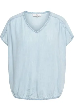 &Co Woman Dames, Blouses & Shirts, Blauw, Maat: 2XL