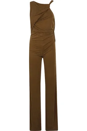 Andamane Dames, Jumpsuits & Playsuits, Bruin, Maat: XS