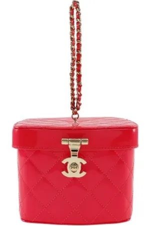 CHANEL Dames, Pre-owned, Roze, Maat: ONE Size Leer