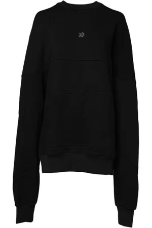 Dolce & Gabbana Dames, Truien, Zwart, Maat: 2XS Katoen