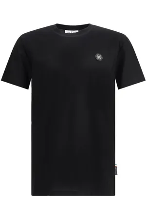 Philipp Plein Heren, Tops, Zwart, Maat: L Katoen