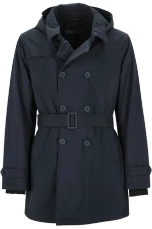 PEOPLE OF SHIBUYA Heren, Mantels, Blauw, Maat: 3XL Poliester