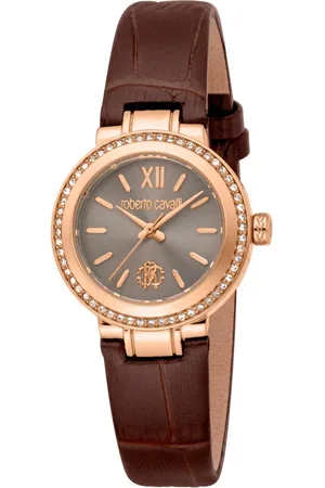 Roberto Cavalli Dames, Accessoires, Bruin, Maat: ONE Size Leer