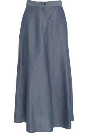 Liu Jo Dames, Rokken, Blauw, Maat: S Linnen