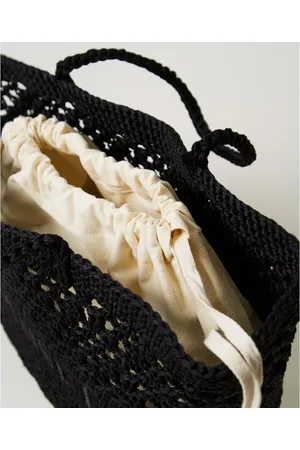 Twin-Set Dames, Tassen, Zwart, Maat: ONE Size Katoen