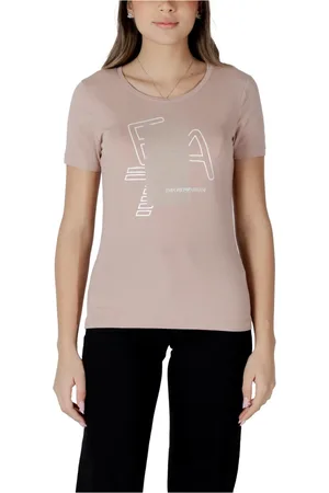 EA7 Dames, Tops, Roze, Maat: XL Katoen