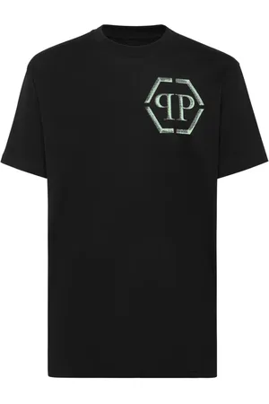 Philipp Plein Heren, Tops, Zwart, Maat: 4XL Katoen