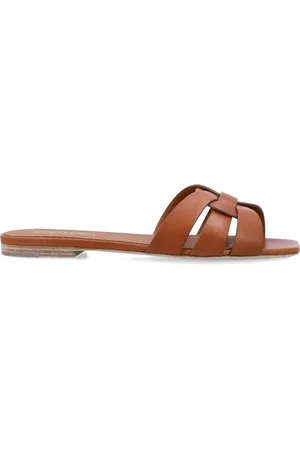 Saint Laurent Dames, Schoenen, Bruin, Maat: 36 1/2 EU Leer