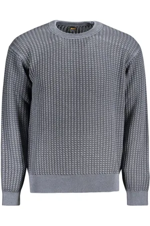 HUGO BOSS Heren, Truien, Blauw, Maat: M Katoen