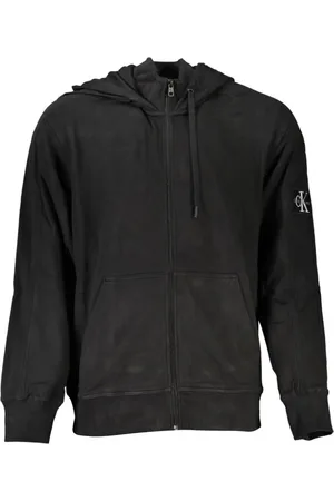 Calvin Klein Heren, Sweatshirts & Hoodies, Zwart, Maat: S Katoen