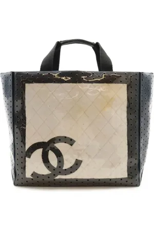 CHANEL Dames, Pre-owned, Wit, Maat: ONE Size Vinyl