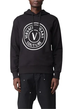 VERSACE Heren, Sweatshirts & Hoodies, Zwart, Maat: S Katoen
