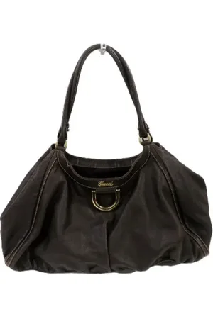 Gucci Dames, Pre-owned, Bruin, Maat: ONE Size Leer