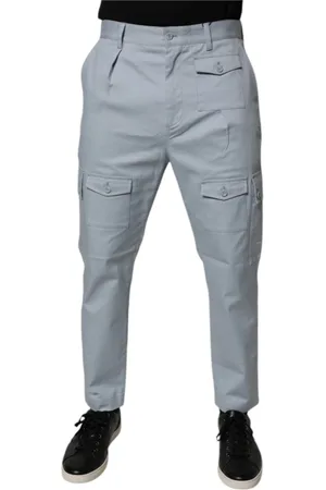 Dolce & Gabbana Heren, Broeken, Blauw, Maat: M Katoen