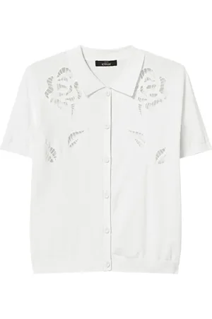Twin-Set Dames, Blouses & Shirts, Wit, Maat: L