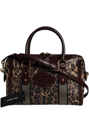 Dolce & Gabbana Dames, Tassen, Bruin, Maat: ONE Size Leer