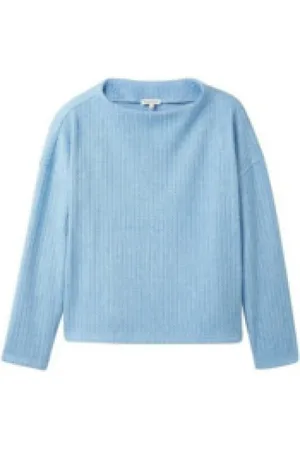 TOM TAILOR Dames, Truien, Blauw, Maat: L