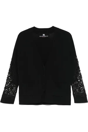 ERMANNO SCERVINO Dames, Truien, Zwart, Maat: L