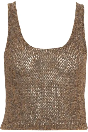 Mauro Grifoni Dames, Tops, Bruin, Maat: XS Katoen