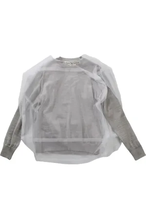 Comme des Garçons Dames, Sweatshirts & Hoodies, Grijs, Maat: S Wol