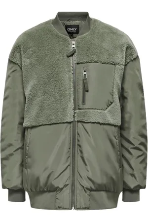 ONLY Dames, Jassen, Groen, Maat: M Fleece