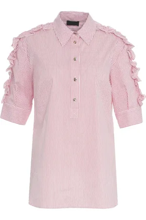 Liu Jo Dames, Blouses & Shirts, Rood, Maat: S Katoen