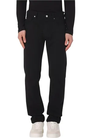 Emporio Armani Heren, Jeans, Zwart, Maat: W33 Katoen