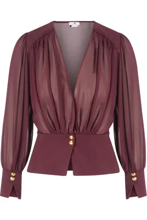Elisabetta Franchi Dames, Blouses & Shirts, Rood, Maat: L
