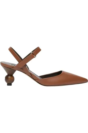 Max Mara Dames, Schoenen, Bruin, Maat: 39 EU Leer
