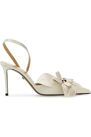 Mach & Mach Dames, Schoenen, Wit, Maat: 36 1/2 EU Satijn