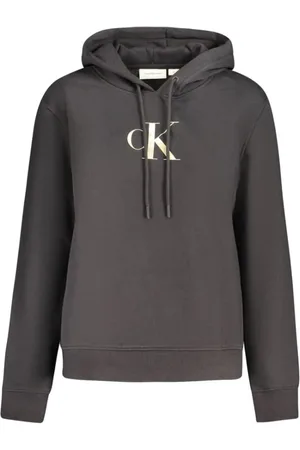 Calvin Klein Dames, Sweatshirts & Hoodies, Zwart, Maat: XS Katoen