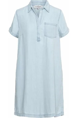 &Co Woman Dames, Jurken, Blauw, Maat: 2XL