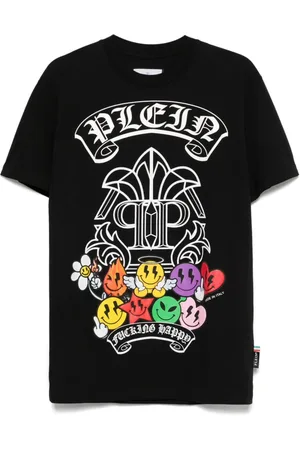 Philipp Plein Heren, Tops, Zwart, Maat: 2XL Katoen