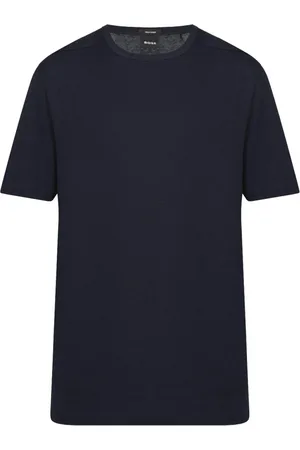 HUGO BOSS Heren, Tops, Blauw, Maat: S Katoen