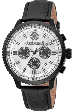 Roberto Cavalli Heren, Accessoires, Zwart, Maat: ONE Size Leer
