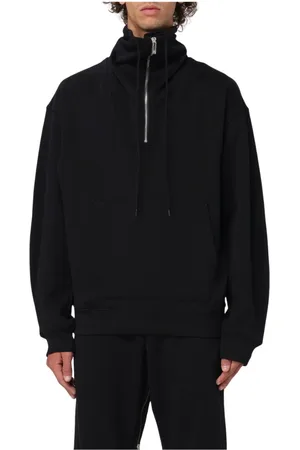 Helmut Lang Heren, Sweatshirts & Hoodies, Zwart, Maat: L Katoen
