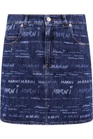 Marni Dames, Rokken, Blauw, Maat: XS Denim