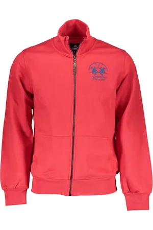 La Martina Heren, Sweatshirts & Hoodies, Rood, Maat: L