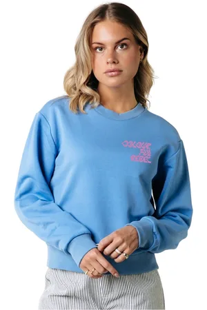 Colourful rebel Dames, Sweatshirts & Hoodies, Blauw, Maat: XS Katoen
