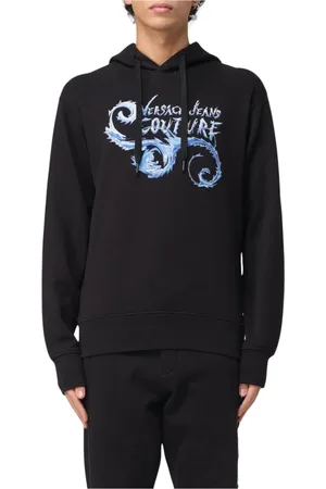 VERSACE Heren, Sweatshirts & Hoodies, Zwart, Maat: L