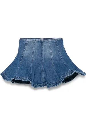 Msgm Dames, Rokken, Blauw, Maat: 2XS Denim