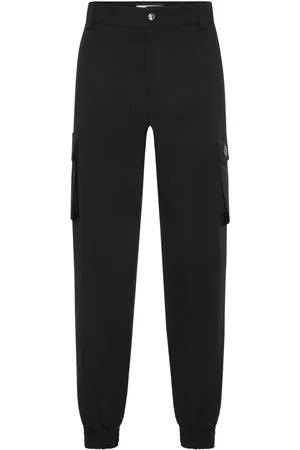 Philipp Plein Heren, Broeken, Zwart, Maat: 3XL