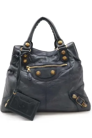 Balenciaga Dames, Pre-owned, Grijs, Maat: ONE Size Leer