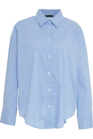 Liu Jo Dames, Blouses & Shirts, Blauw, Maat: L