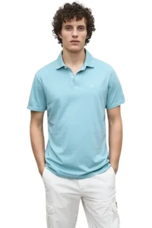 ECOALF Heren, Tops, Blauw, Maat: 2XL Katoen