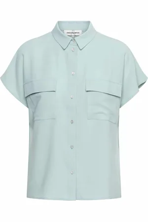 &Co Woman Dames, Blouses & Shirts, Blauw, Maat: M Poliester